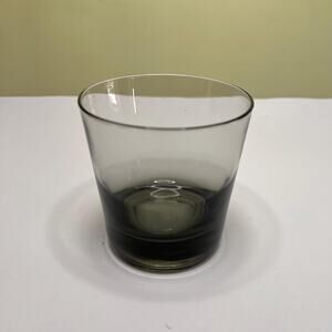 Libbey Smoky Gray Lowball Glasses • Set of 8 • Vintage MCM 8 oz Barware